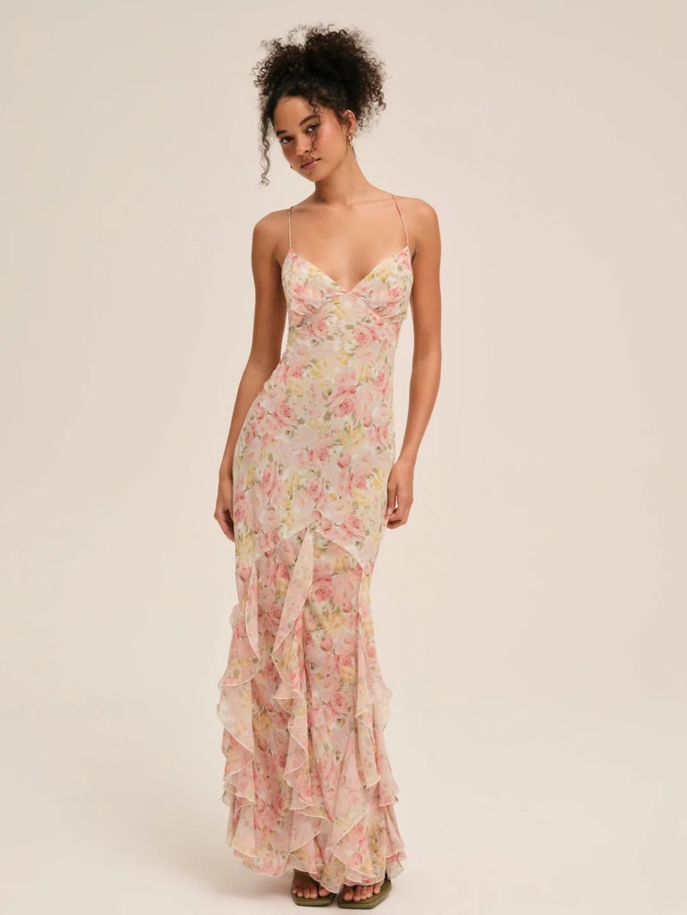 For Love and Lemons Elea Maxi Floral Dress NWT